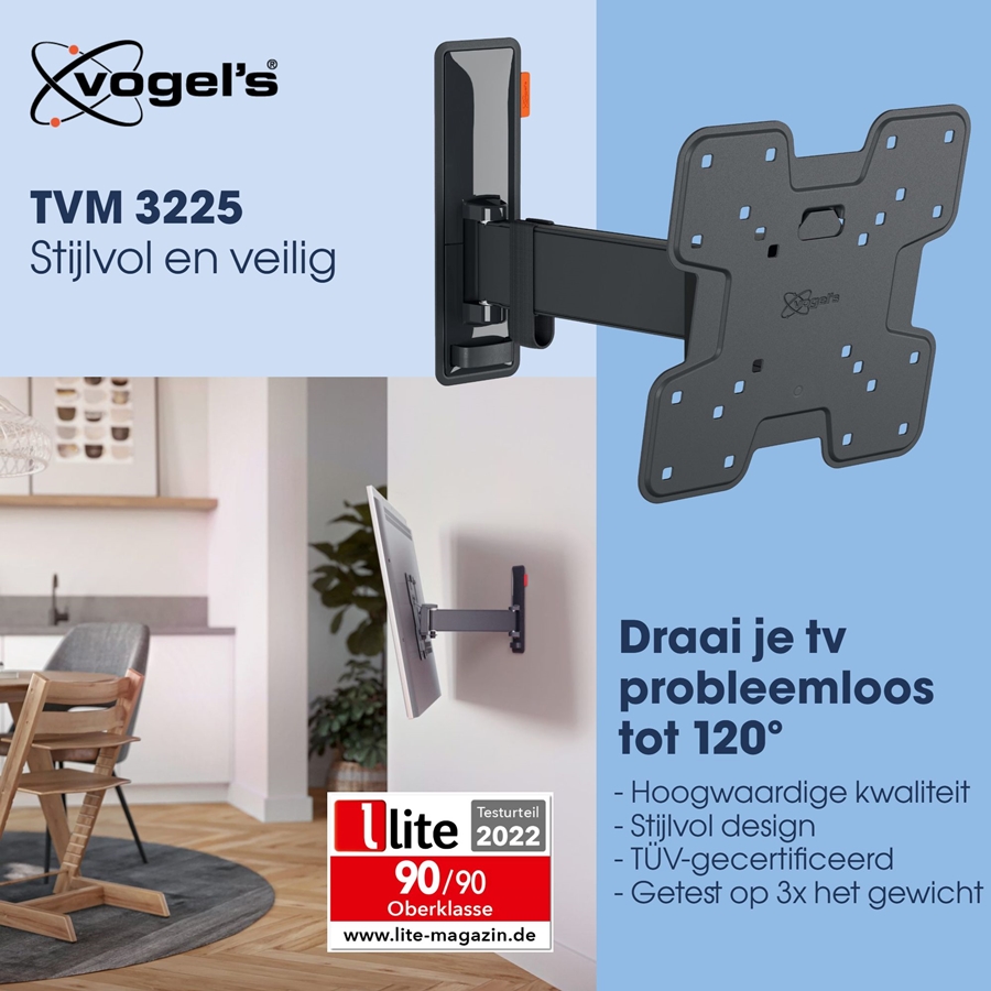 Vogel's COMFORT TVM 3225 | Draai- en kantelbare tv-beugel | 19-43 4